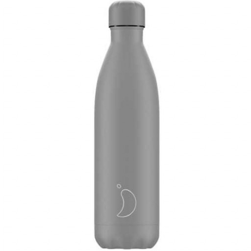 Botella Chilly´s Inox Mate Gris Total 750 ml