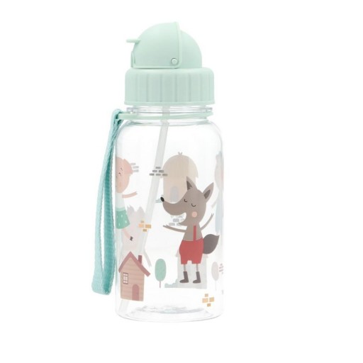 Botella Plástico The Three Little Pigs Personalizable - Tutete