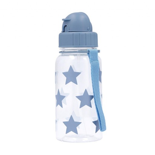 Botella Plástico Estrellas Azul Niágara 