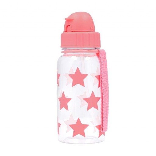 Botella Plástico Estrellas Coral [0]