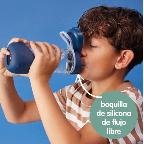 Botella de Tritán con Pajita 600 ml Lilac Pop b.box [2]