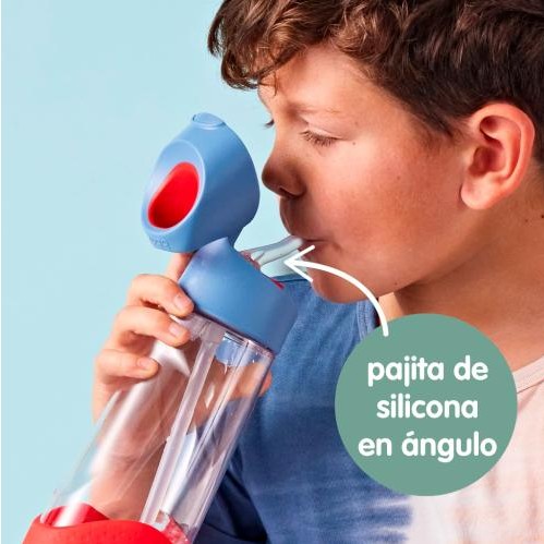 Botella de Tritán con Pajita 600 mlBlue Blaze - B.Bbox [2]
