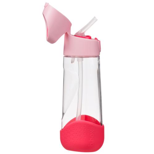 Botella Tritán con pajita B.Box 600 ml – Flamingo