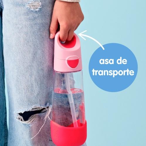 ​Botella Tritán con pajita B.Box 600 ml – Flamingo [3]