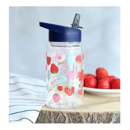 Botella Infantil de Tritán con Estampado de Fresas y Pico - 450 ml [1]