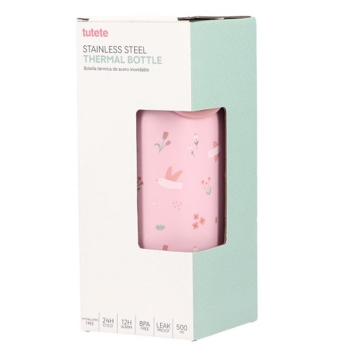 Botella térmica infantil de acero inoxidable mod. Blossom Birds - 500 ml [1]