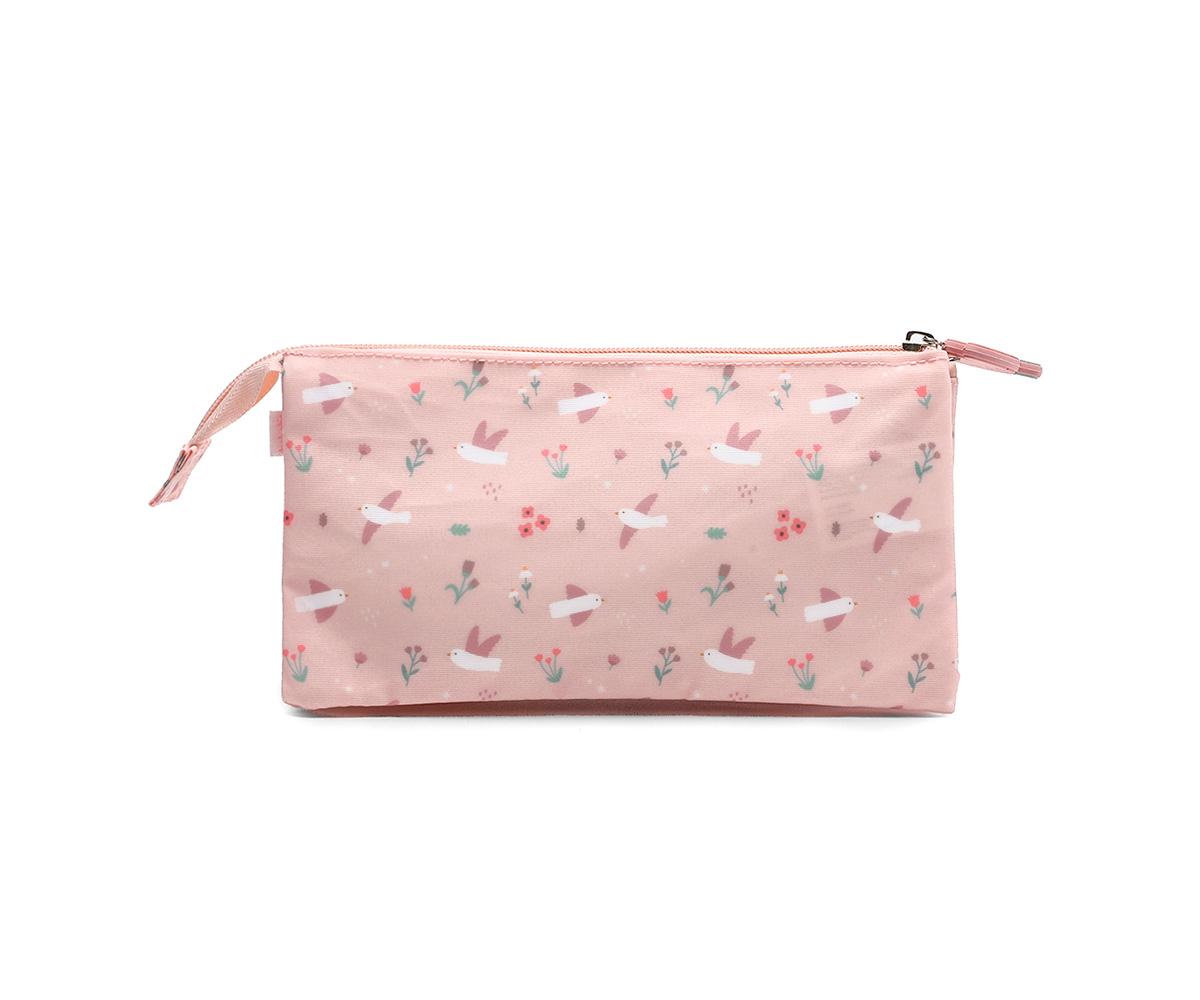 Estuche 3 Compartimentos mod. Blossom Birds - Tutete