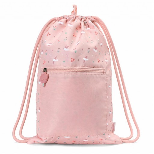 Mochila Saco Impermeable mod. Blossom Birds Personalizable - Tutete