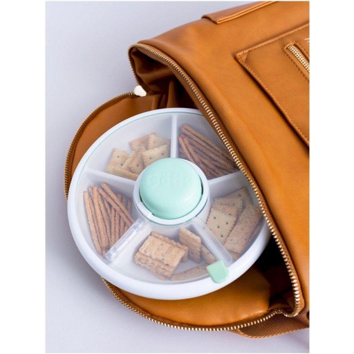 Caja Almuerzo Snack Spinner Flip, Correa de Mano y Hoja de Pegatinas Mint Green [2]