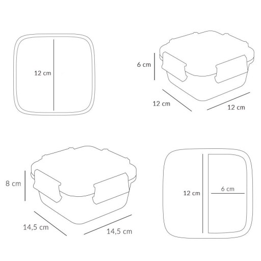 Caja Almuerzo Grande Little Red - Tutete [4]