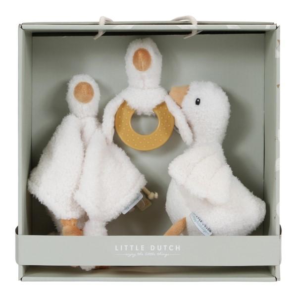 Caja regalo Little Dutch (doudou, peluche y sonajero) colección Little Goose