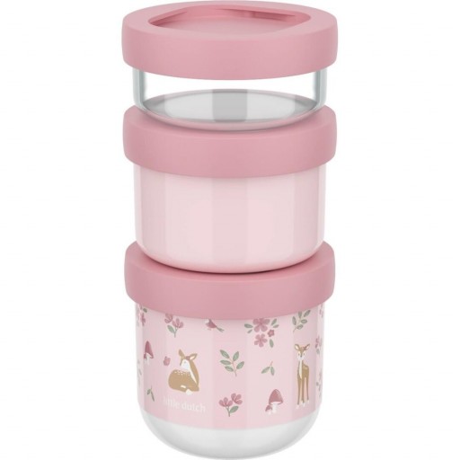 Set de Cajas Snack Apilables MIO – Colección Fairy Garden Little Dutch