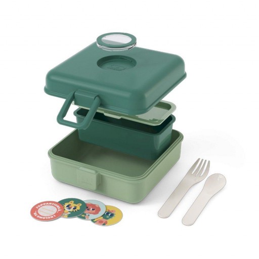 Caja de Merienda Infantil MB Snacky Monbento Green Forest [1]