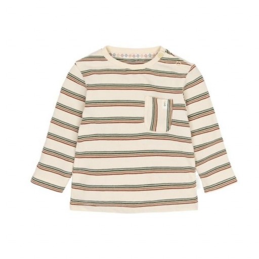 Camiseta Manga Larga de Rayas Safari - Little Dutch
