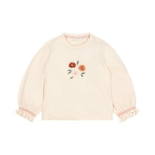 Camiseta Manga Larga Floral Vanilla Melee - Little Dutch