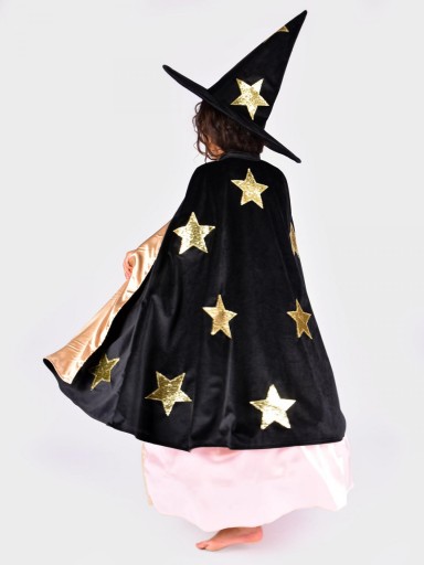 Capa Velvet Negro con Estrellas Doradas – Den Goda Fen [3]