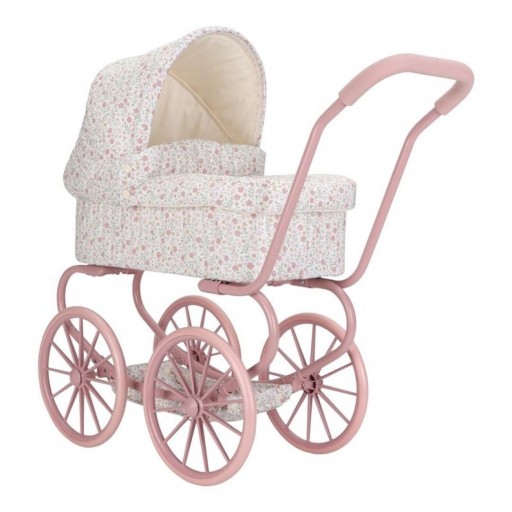 ​Carrito de Muñecas de Metal Flores Little Dutch