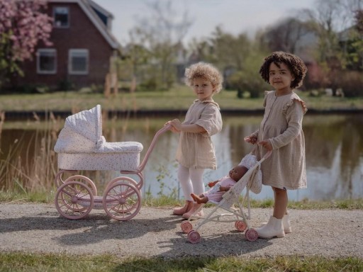 ​Carrito de Muñecas de Metal Flores Little Dutch [5]