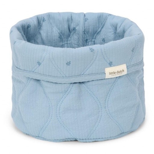 Cesta de Almacenamiento Pequeña Little Dutch – Colección Puro Azul Denim [0]