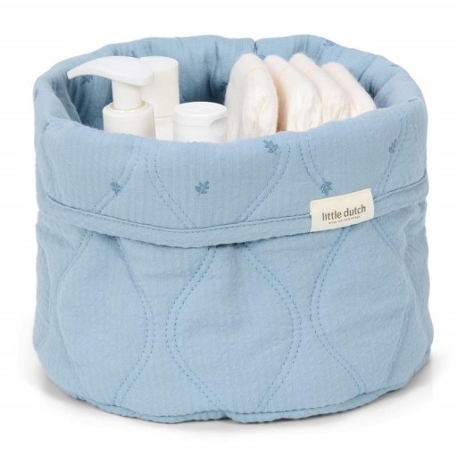 Cesta de Almacenamiento Pequeña Little Dutch – Colección Puro Azul Denim [1]