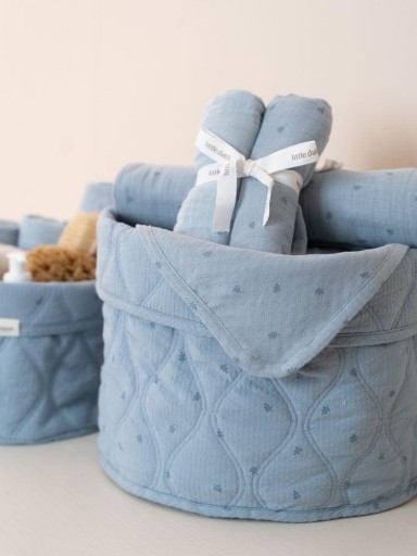 Cesta de Almacenamiento Pequeña Little Dutch – Colección Puro Azul Denim [3]