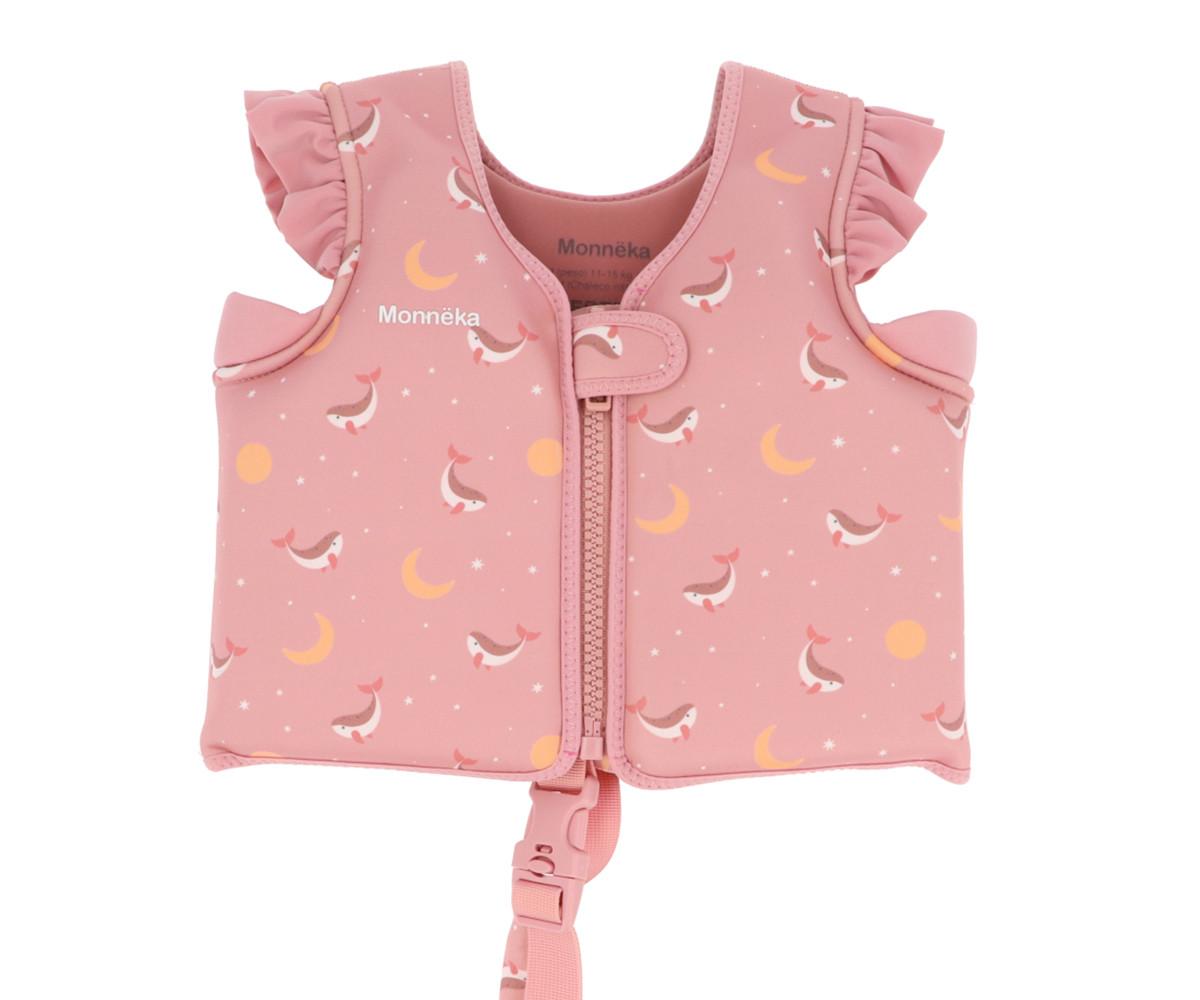 Chaleco Flotador Monnëka Mod. Whale Pink