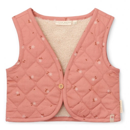 Chaleco Reversible Arena-Rosa – Little Dutch