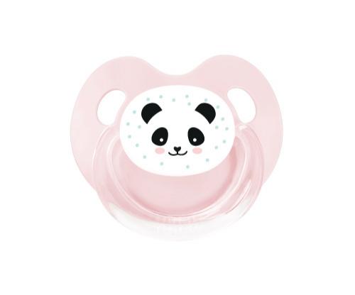Chupete Retro Rosa Panda - Fisiológica Silicona