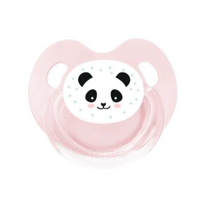 Chupete Retro Rosa Panda - Fisiológica Silicona
