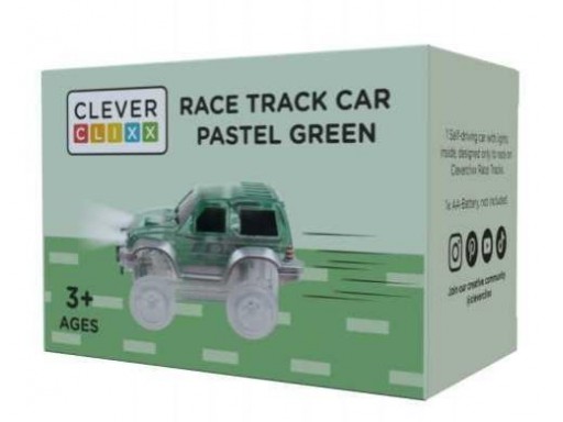 Coche Verde con Luz para Pista - Cleverclixx [1]