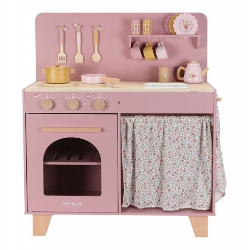 ​Cocina rosa de madera Little Dutch FSC [1]