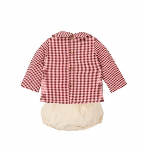 Conjunto de bebé niño con camisa vichy y short bombacho [1]