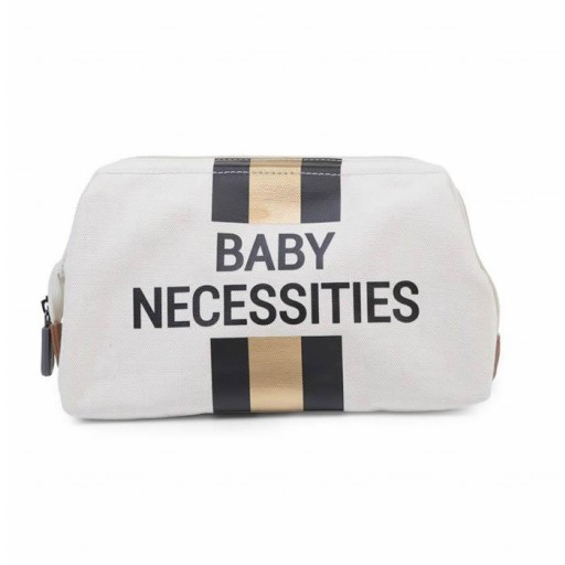 Neceser Baby Necessities - Líneas Negras y Doradas - Blanca [0]