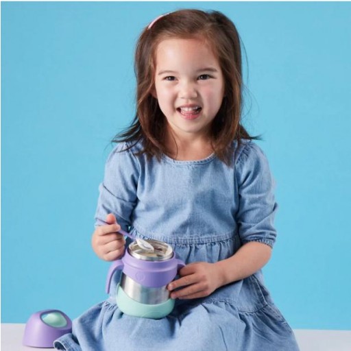 Termo con cuchara-tenedor 335 ml – Lilac Pop (B.box) [3]