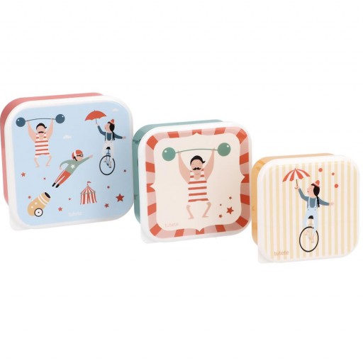 3 Cajas Almuerzo mod. Circus Show - Tutete