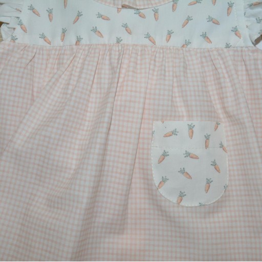 Conjunto bebé blusa y cubrepañal estampado zanahorias - Paloma de la O [1]