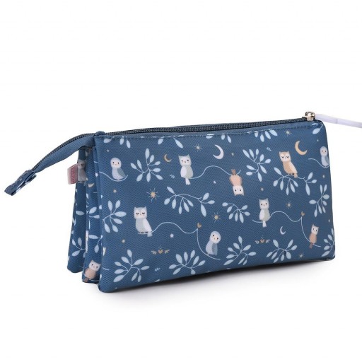 Estuche 3 Compartimentos Magical Forest Personalizable - Tutete