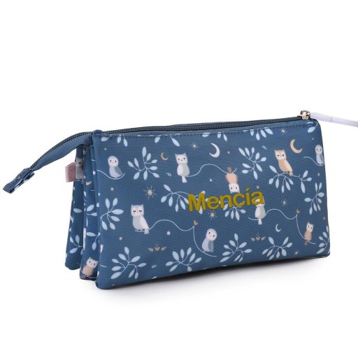 Estuche 3 Compartimentos Magical Forest Personalizable - Tutete [2]