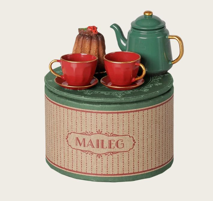Set de té navideño para ratones - Maileg