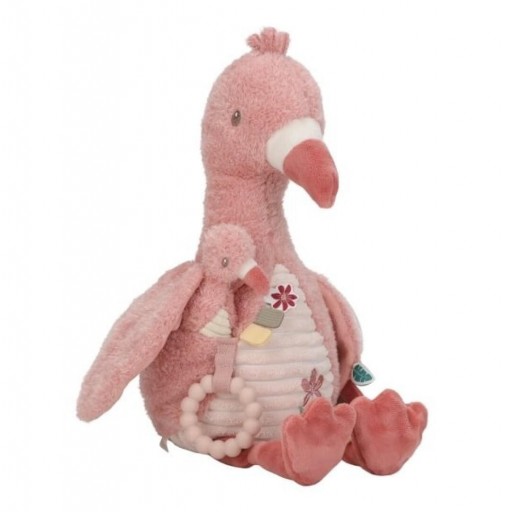 Peluche de actividades Flamenco Safari Friends – Little Dutch
