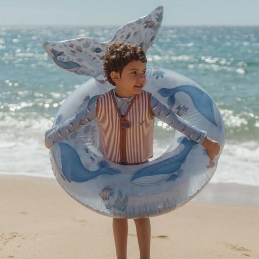 Flotador con cola de ballena Little Dutch Ocean Dreams Blue 91 cm [2]