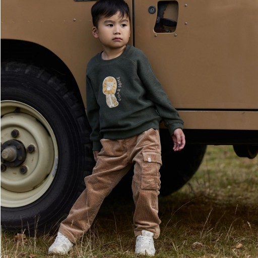 Sudadera León Safari Deep Olive - Little Dutch [4]
