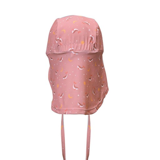 Gorro Playa Bebé Monnëka Whale Pink UV50+ [1]