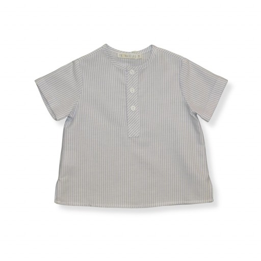Camisa bebé rayas malva manga corta – Paloma de la O