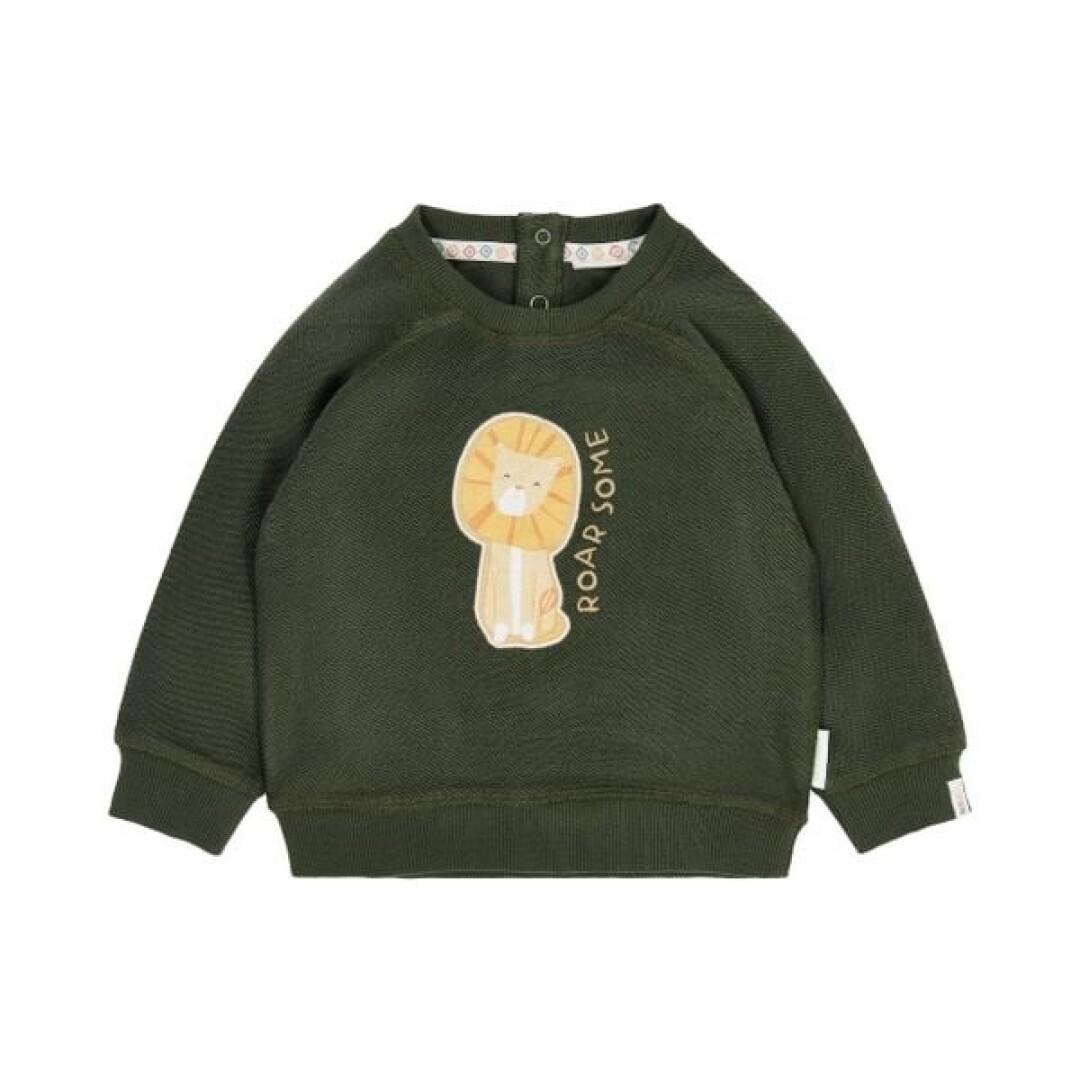 Sudadera León Safari Deep Olive - Little Dutch