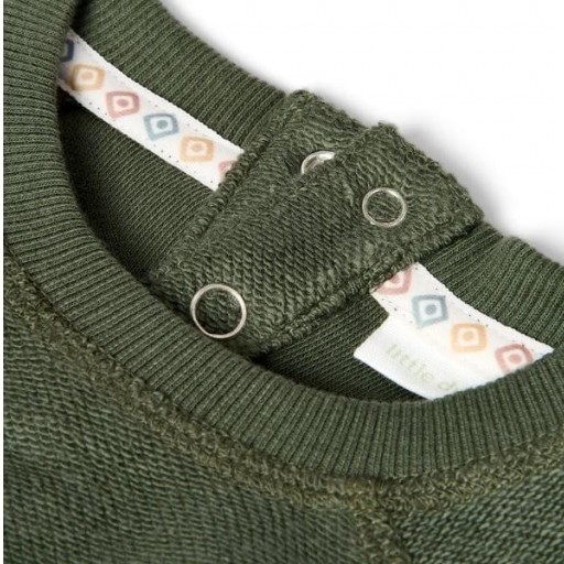 Sudadera León Safari Deep Olive - Little Dutch [3]
