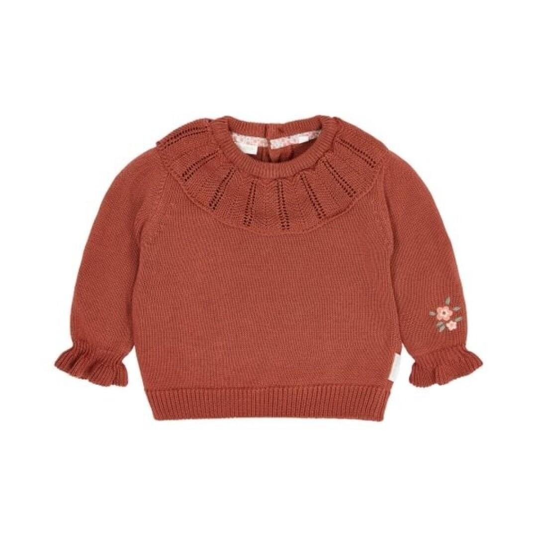 Jersey de Punto con Volantes Deep Berry - Little Dutch