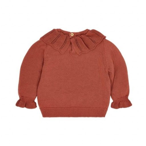 Jersey de Punto con Volantes Deep Berry - Little Dutch [1]