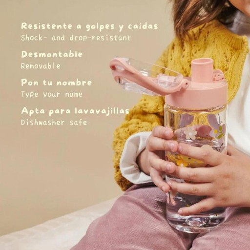 Junior Bottle Butterfly de Miniland – Botella infantil de tritán 500 ml [3]