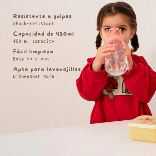 Kiddie Bottle Butterfly de Miniland – Botella infantil de tritán [3]